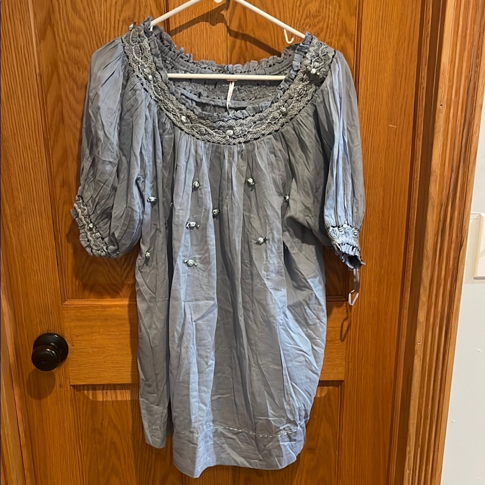 Elegant Blue Women's Top